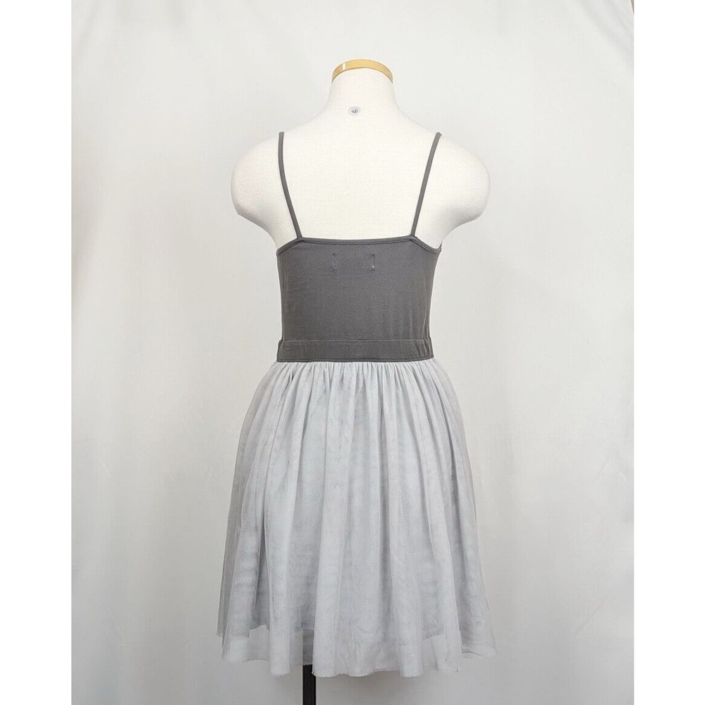Abercrombie & Fitch Gray Dress Tank Sleeveless Tulle Skirt Juniors M - Picture 6 of 9